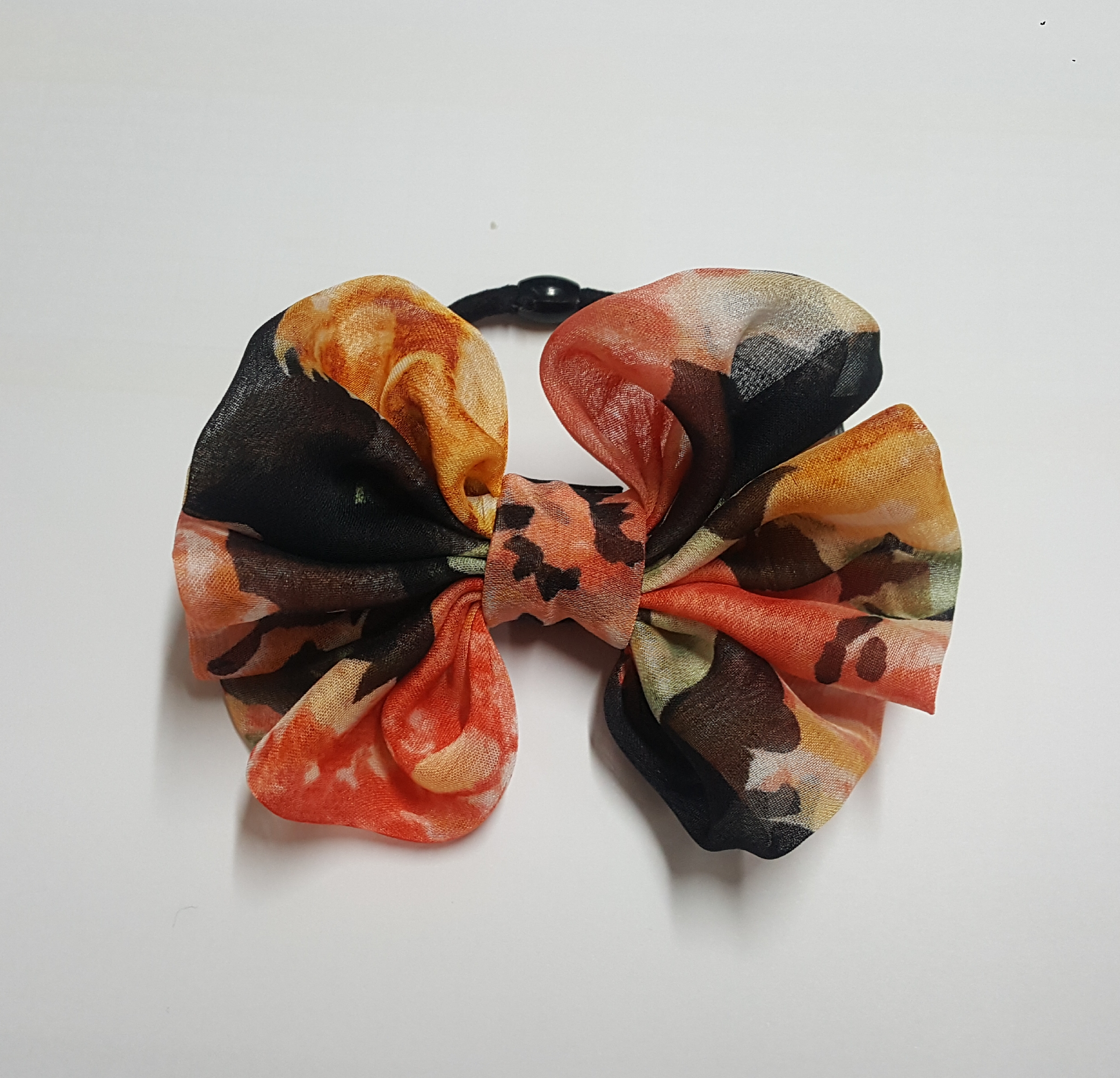 Ribbon pin wrinkle chiffon hairpin 3color cute pin