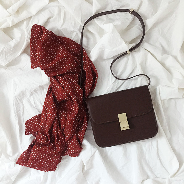 New Women's Bags Natural Cowhide Classic Box 3c