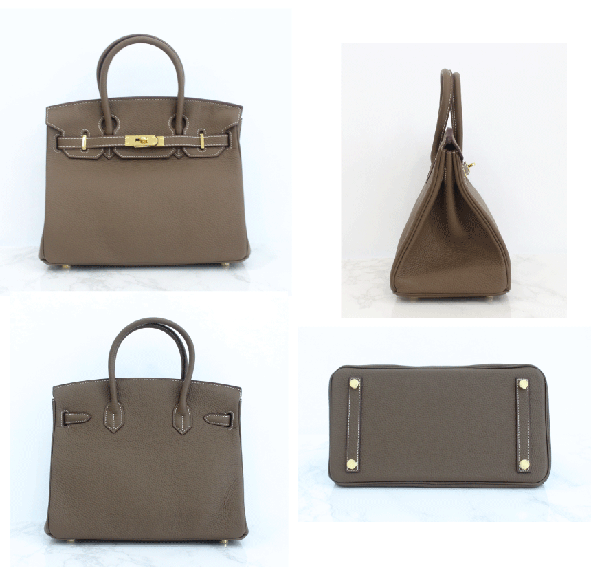 New Women's Bags Birkin Togo Leather Tote 25 30