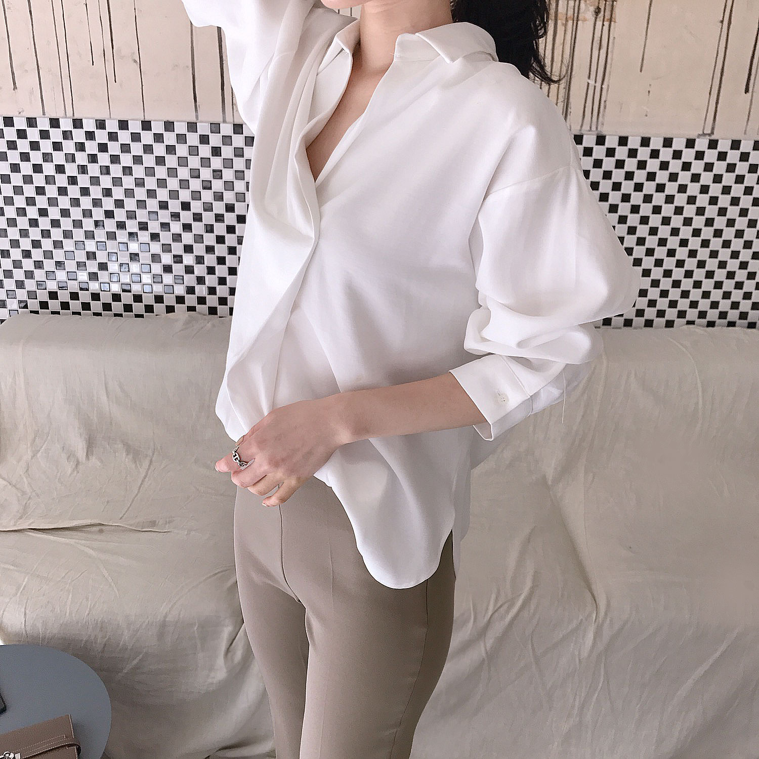 New Women's Pants on Toef Semi-Slacks Autumn Bo