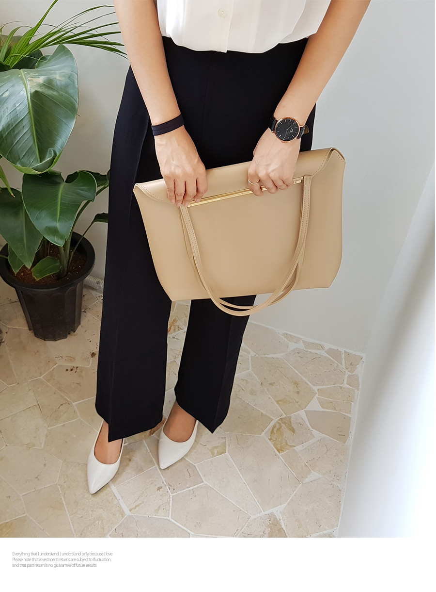 New Women's Pants High waist wide banding slack