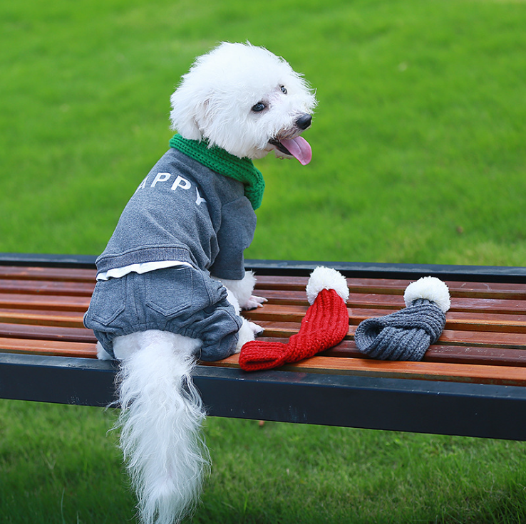 NEW DOG FASHION dog clothes HAPPY all-in-one fall 