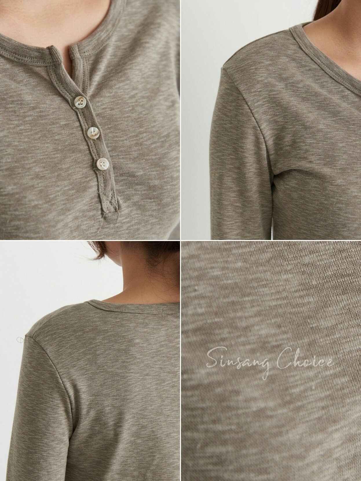 Slim Slab Women's T-shirt Fall Women Button Dai