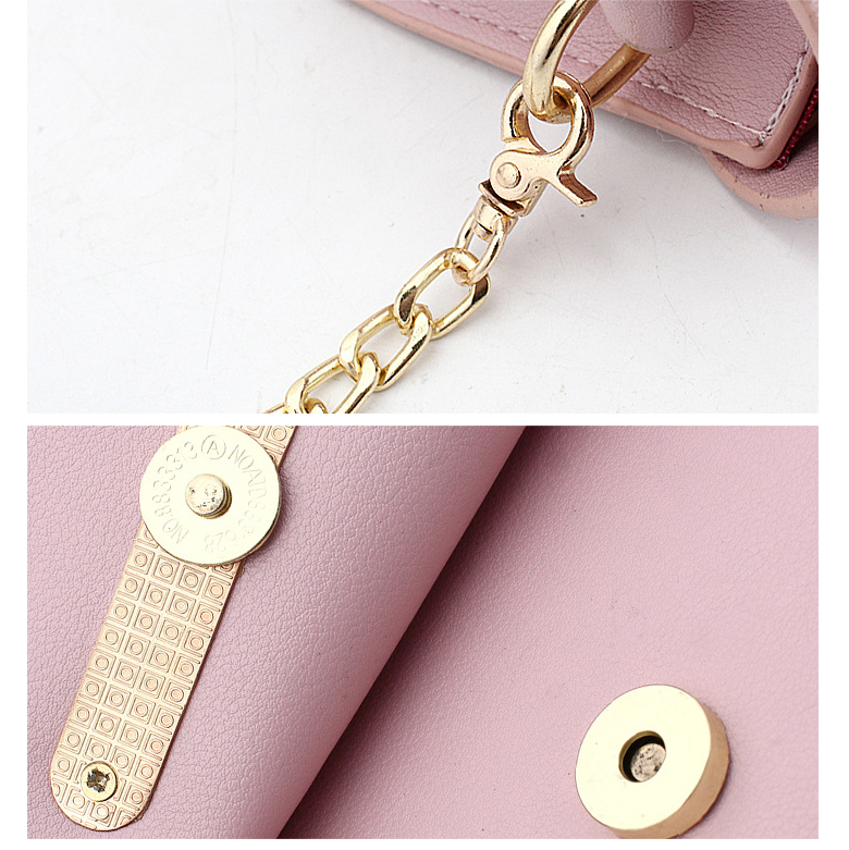 New sr4306_ Gold Fit Chain Strap Mini Cross Backpa