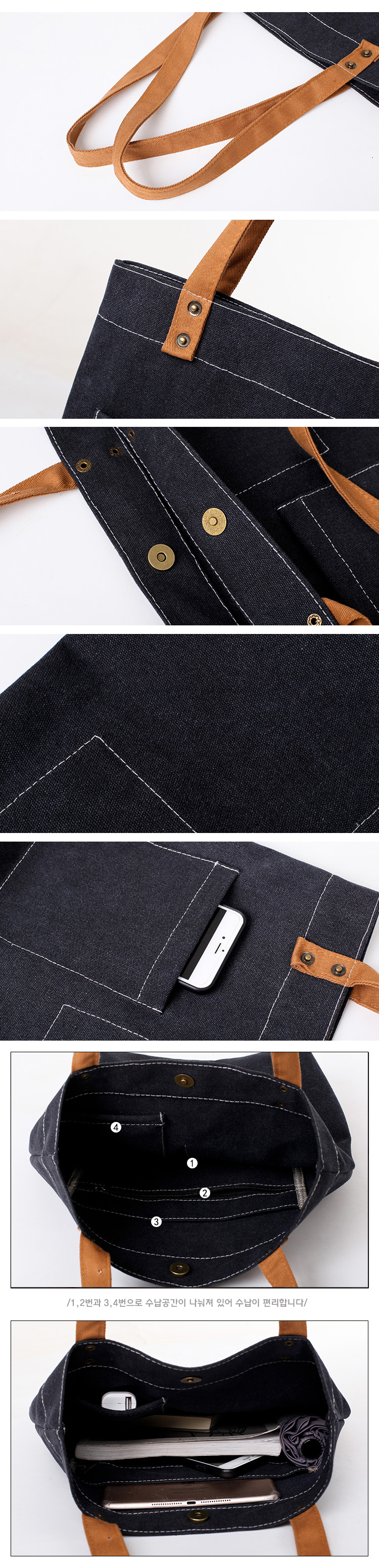 NEW ECO BAG Front pocket stitching Eco-back revers