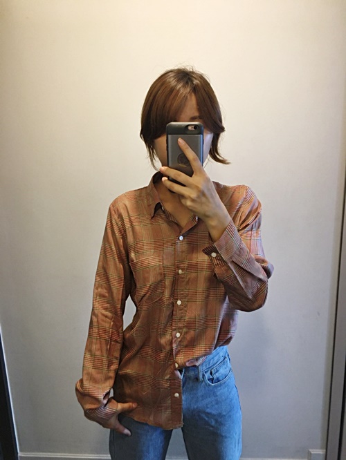 Women Blouses FREE SHIPPING Rayon Check Blouse 100