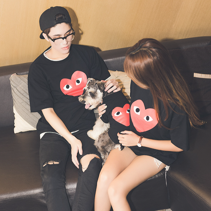 NEW DOG FASHION Dog clothes Hearts T-shirts Autumn