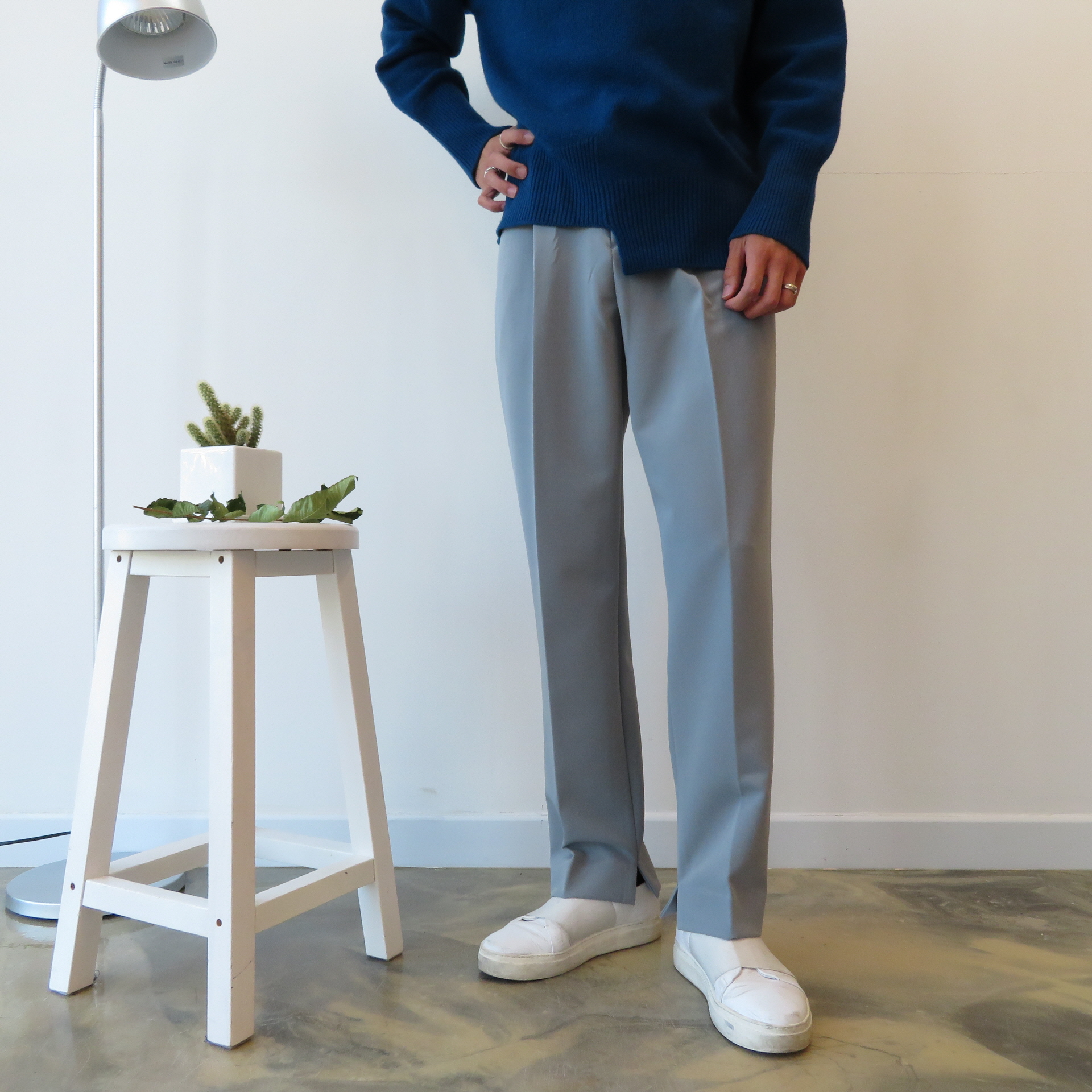 New Men's Pants Semi Wide Slacks Pants Men's