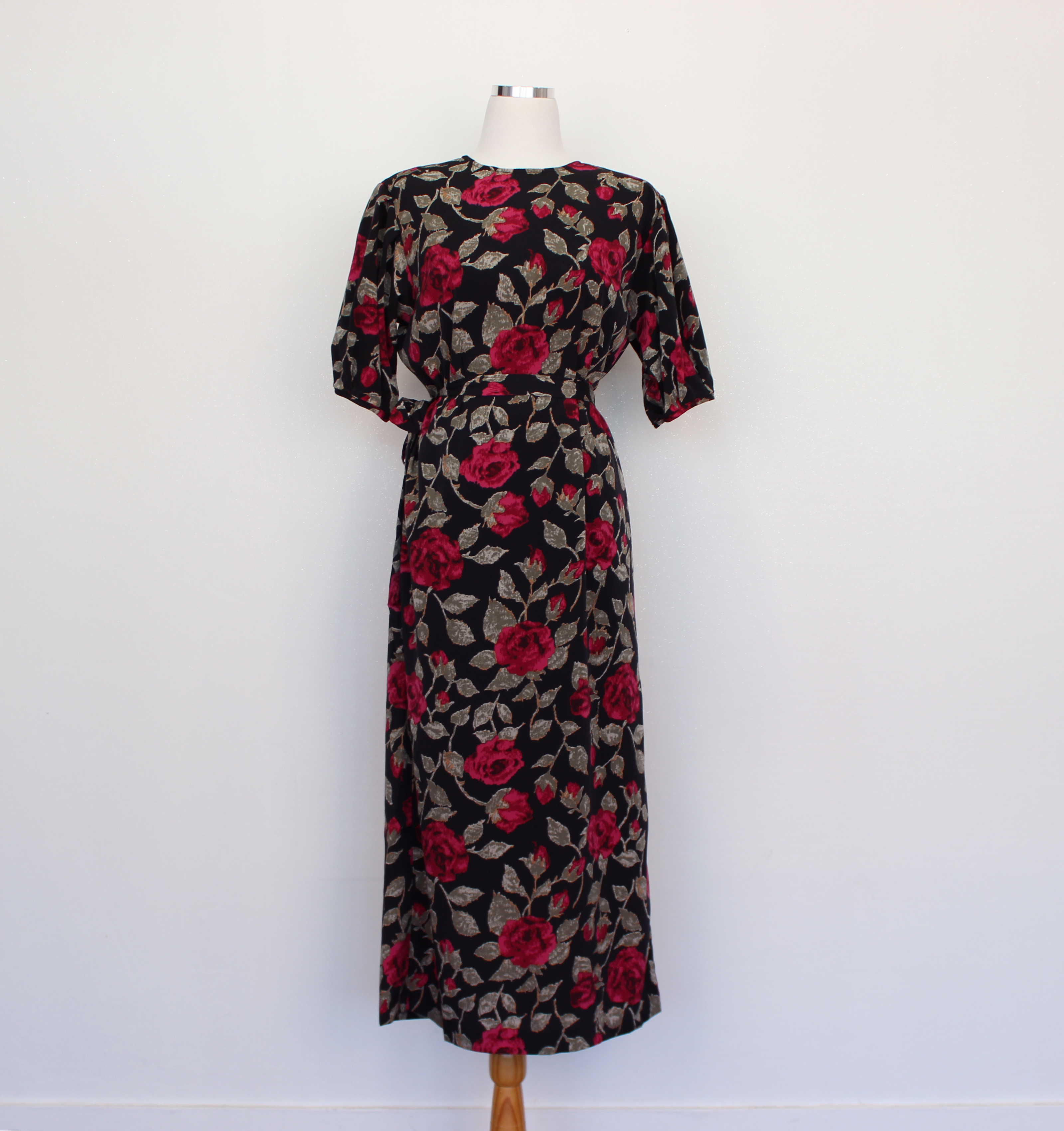 New Women's Dress Elegant H-line Autumn Flower 