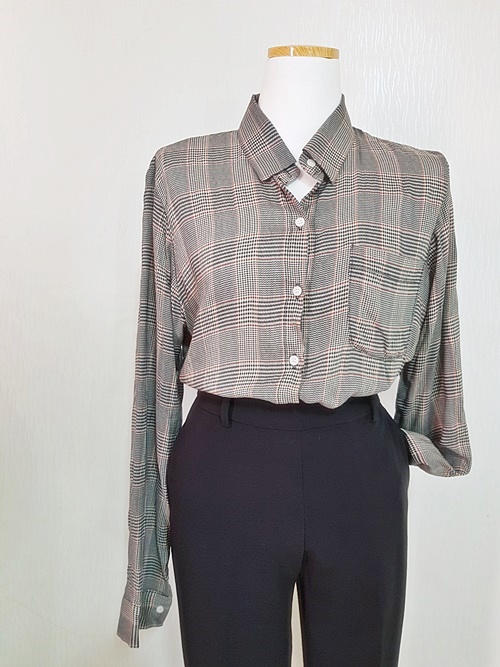 Women Blouses FREE SHIPPING Rayon Check Blouse 100