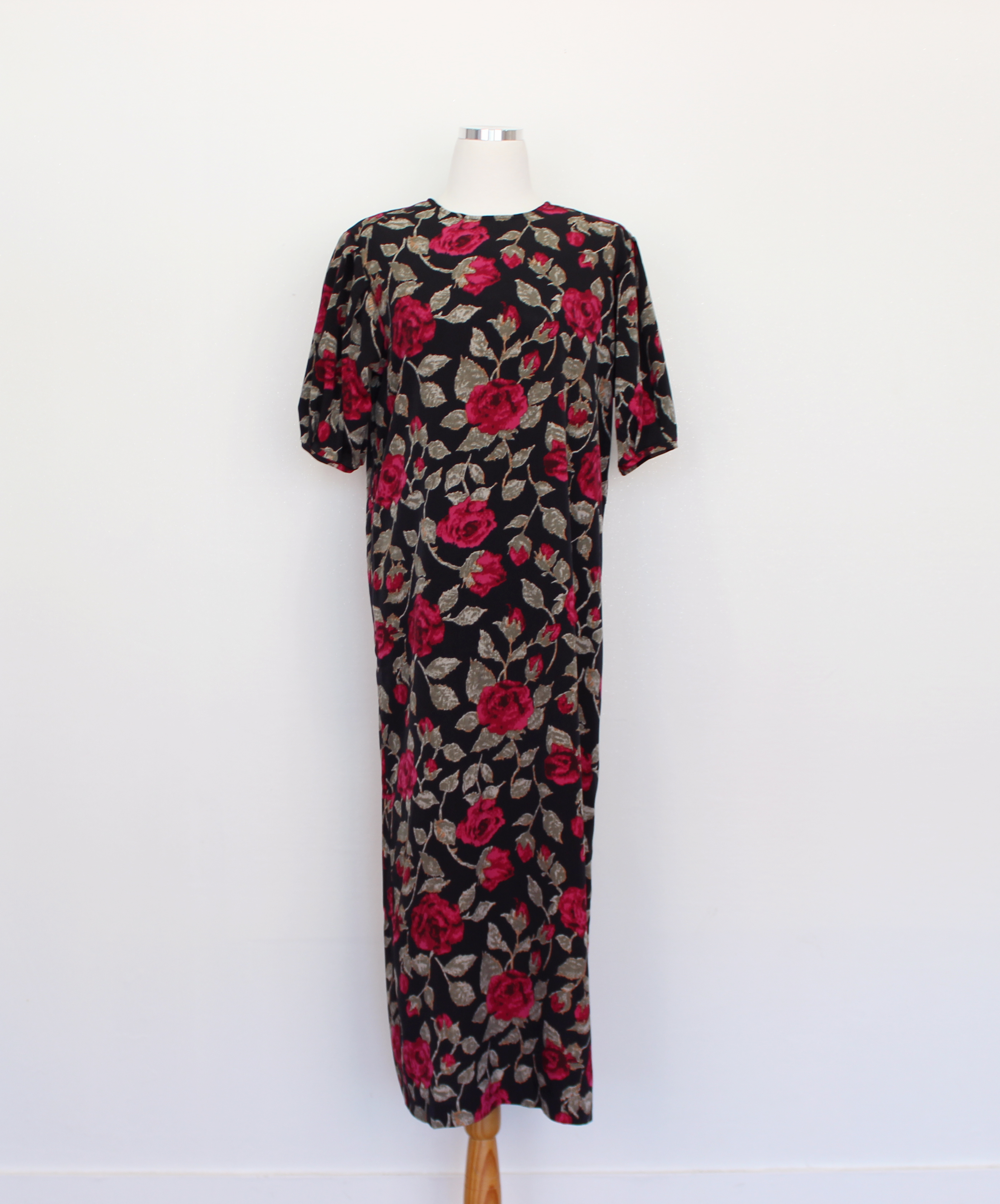 New Women's Dress Elegant H-line Autumn Flower 