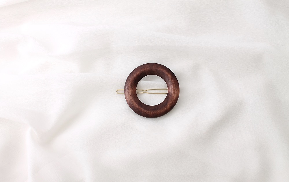 New Wood Ring Hairpin Autumn Daily Circle Pin Circ