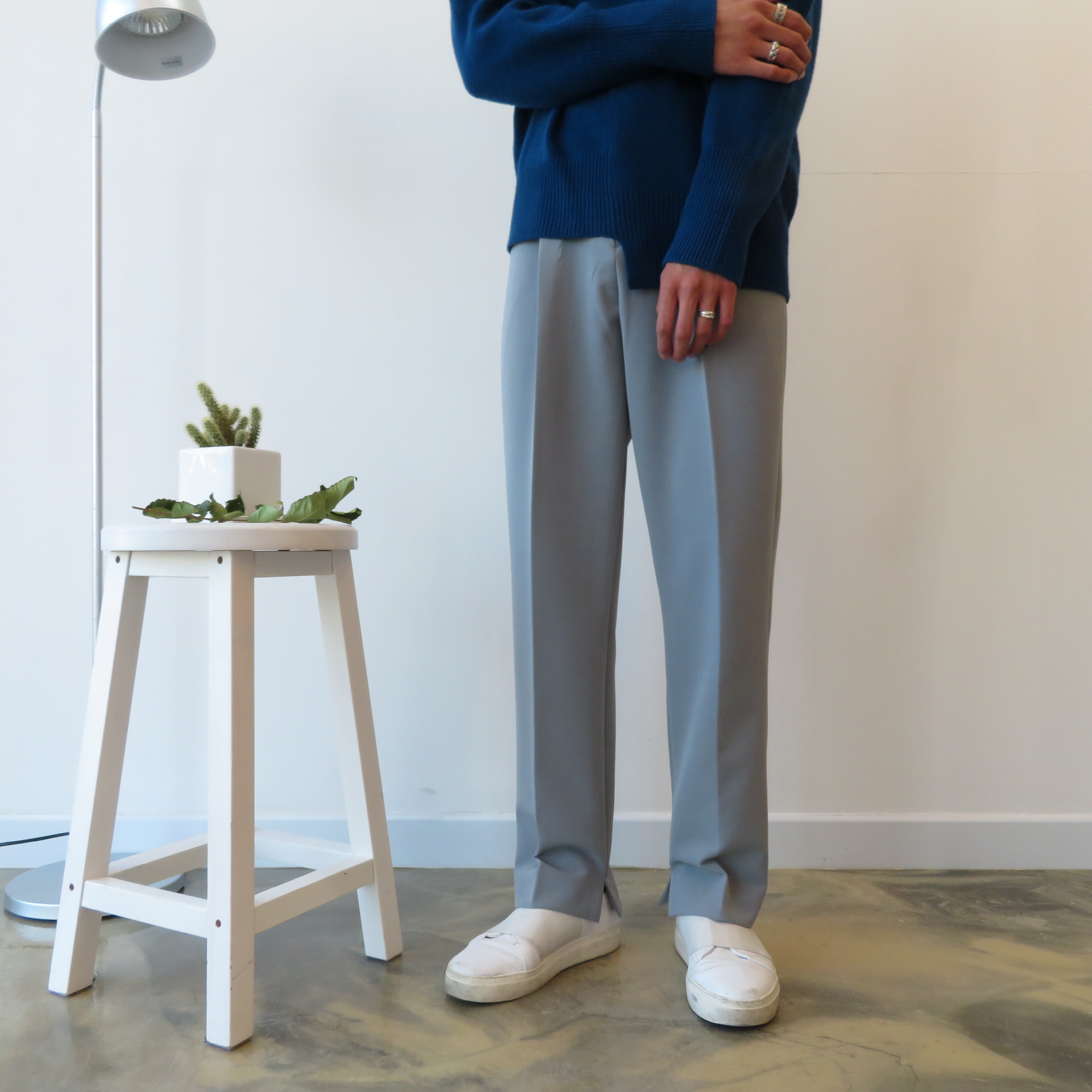 New Men's Pants Semi Wide Slacks Pants Men's