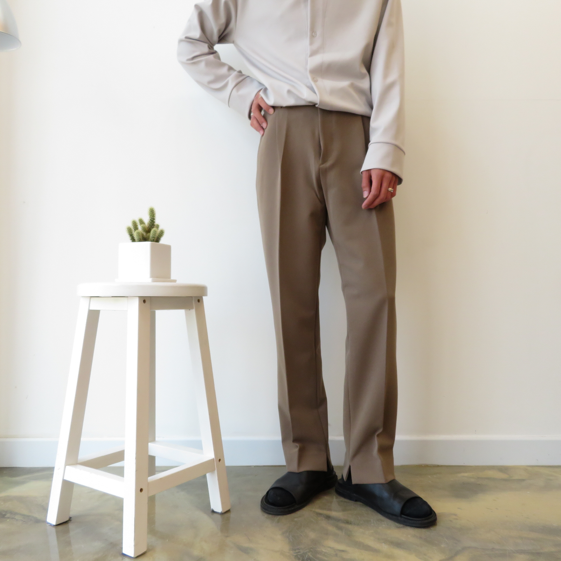 New Men's Pants Semi Wide Slacks Pants Men's