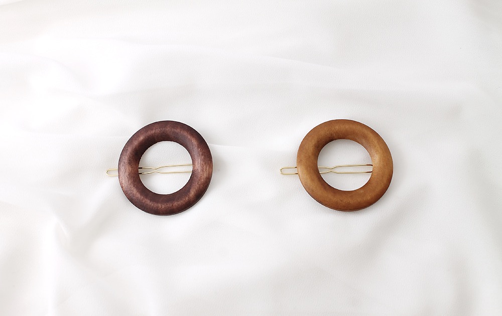 New Wood Ring Hairpin Autumn Daily Circle Pin Circ