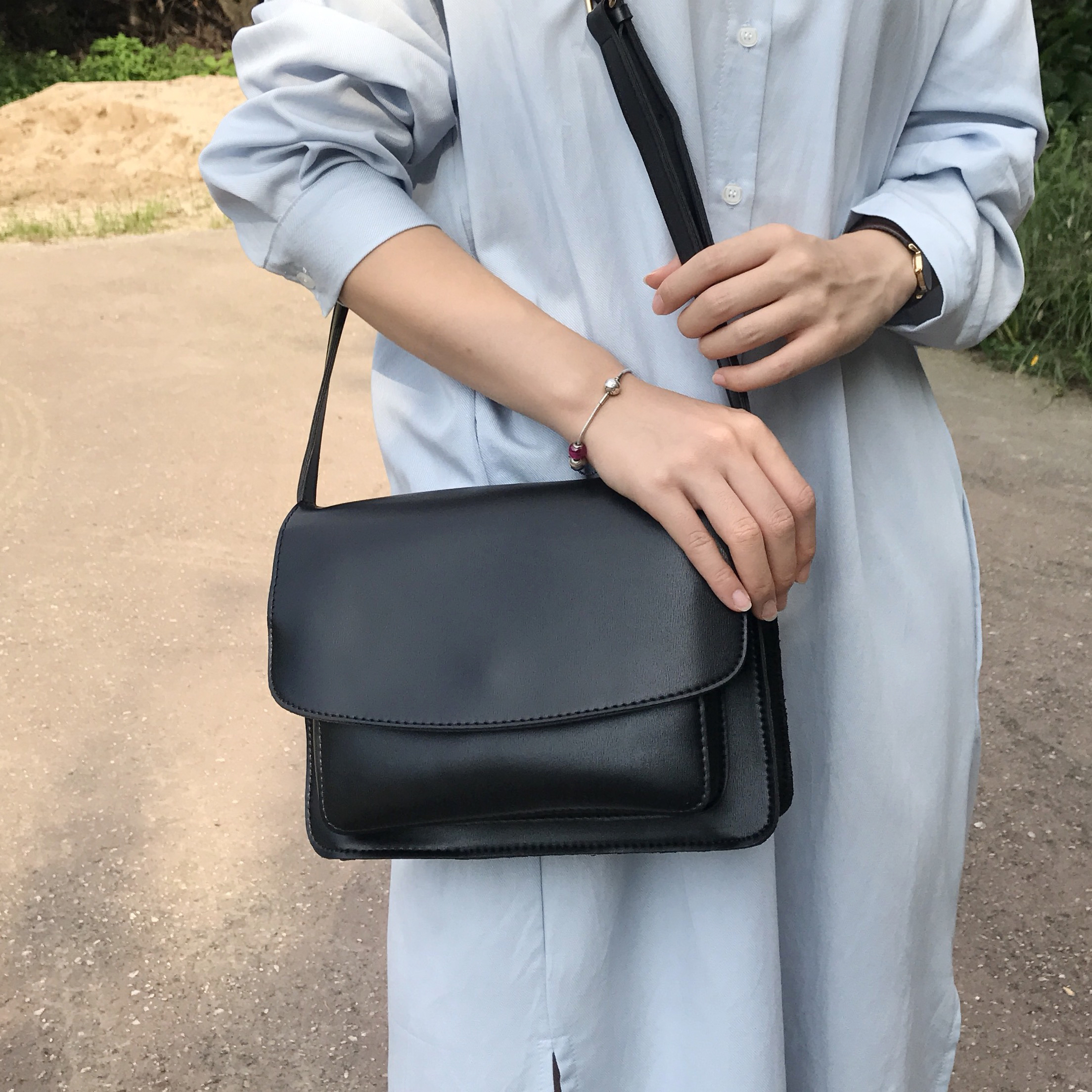New Square Mini Cross Bag and Clutch Bag Combined 