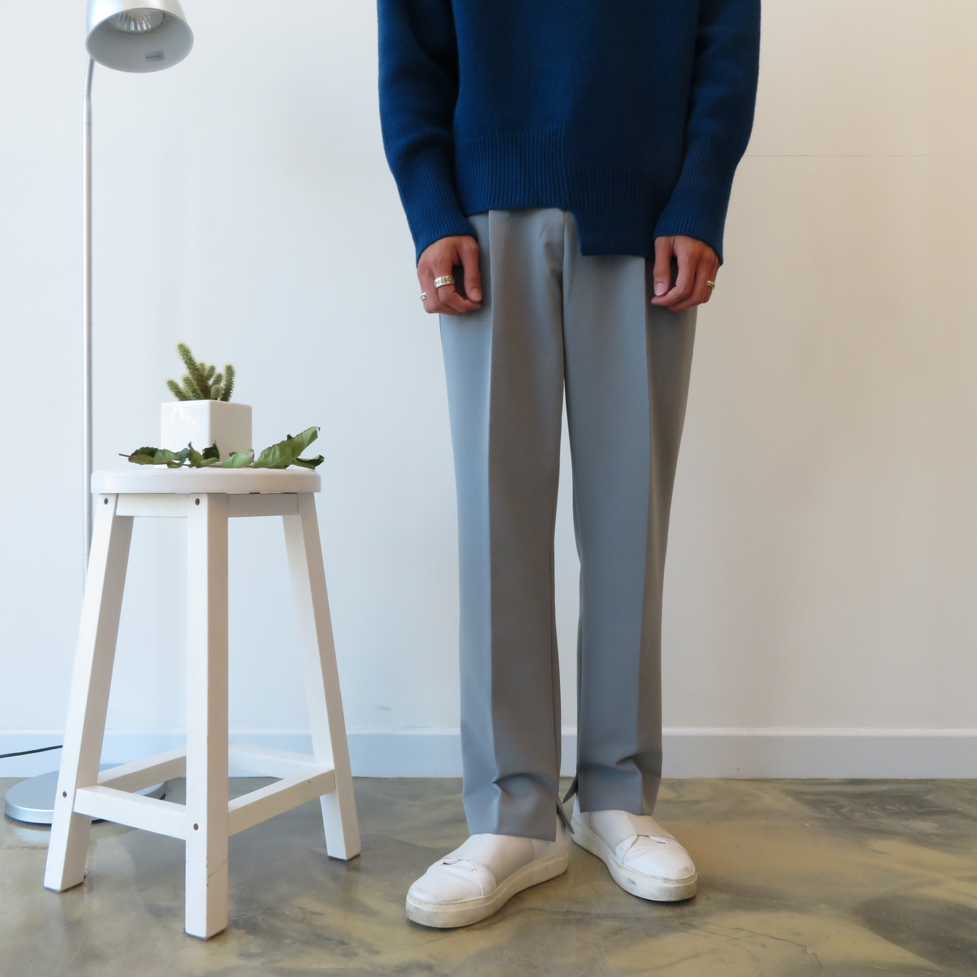 New Men's Pants Semi Wide Slacks Pants Men's