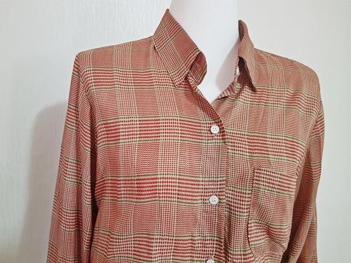 Women Blouses FREE SHIPPING Rayon Check Blouse 100