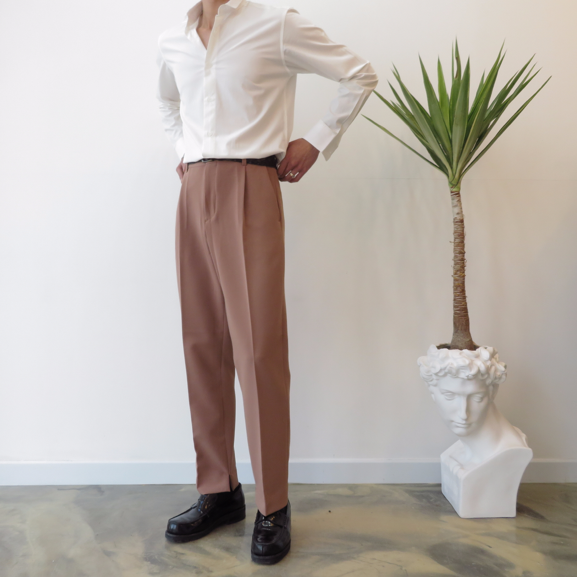 New Men's Pants Semi Wide Slacks Pants Men's