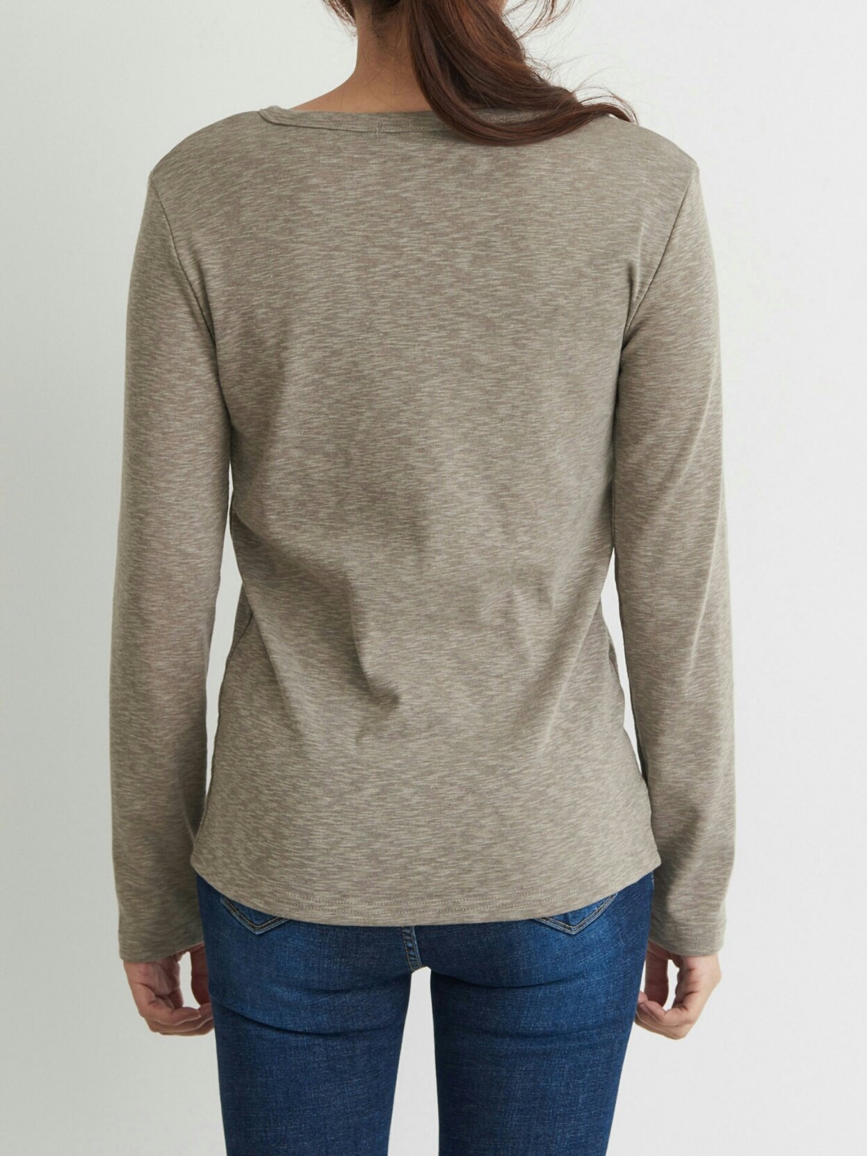 Slim Slab Women's T-shirt Fall Women Button Dai