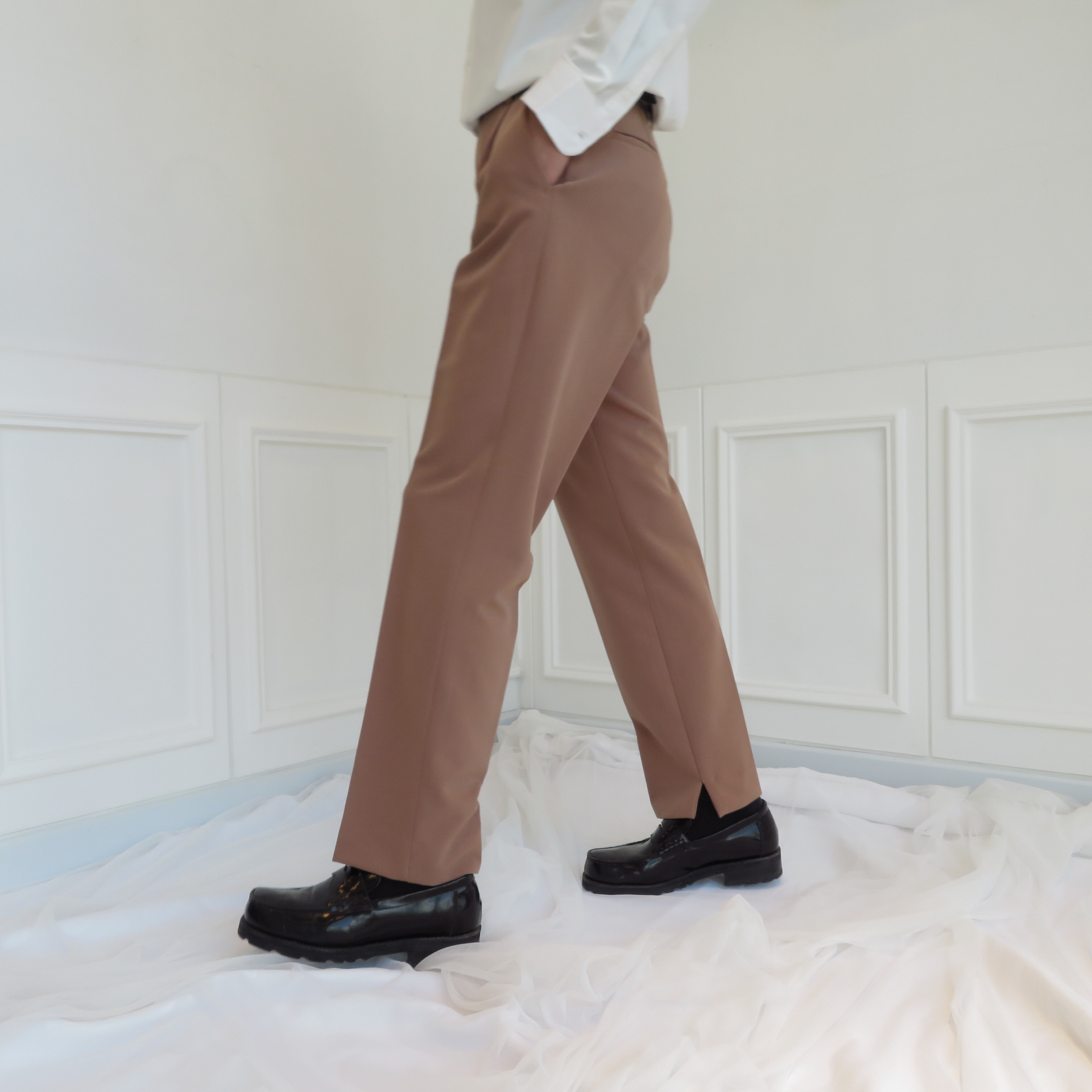 New Men's Pants Semi Wide Slacks Pants Men's