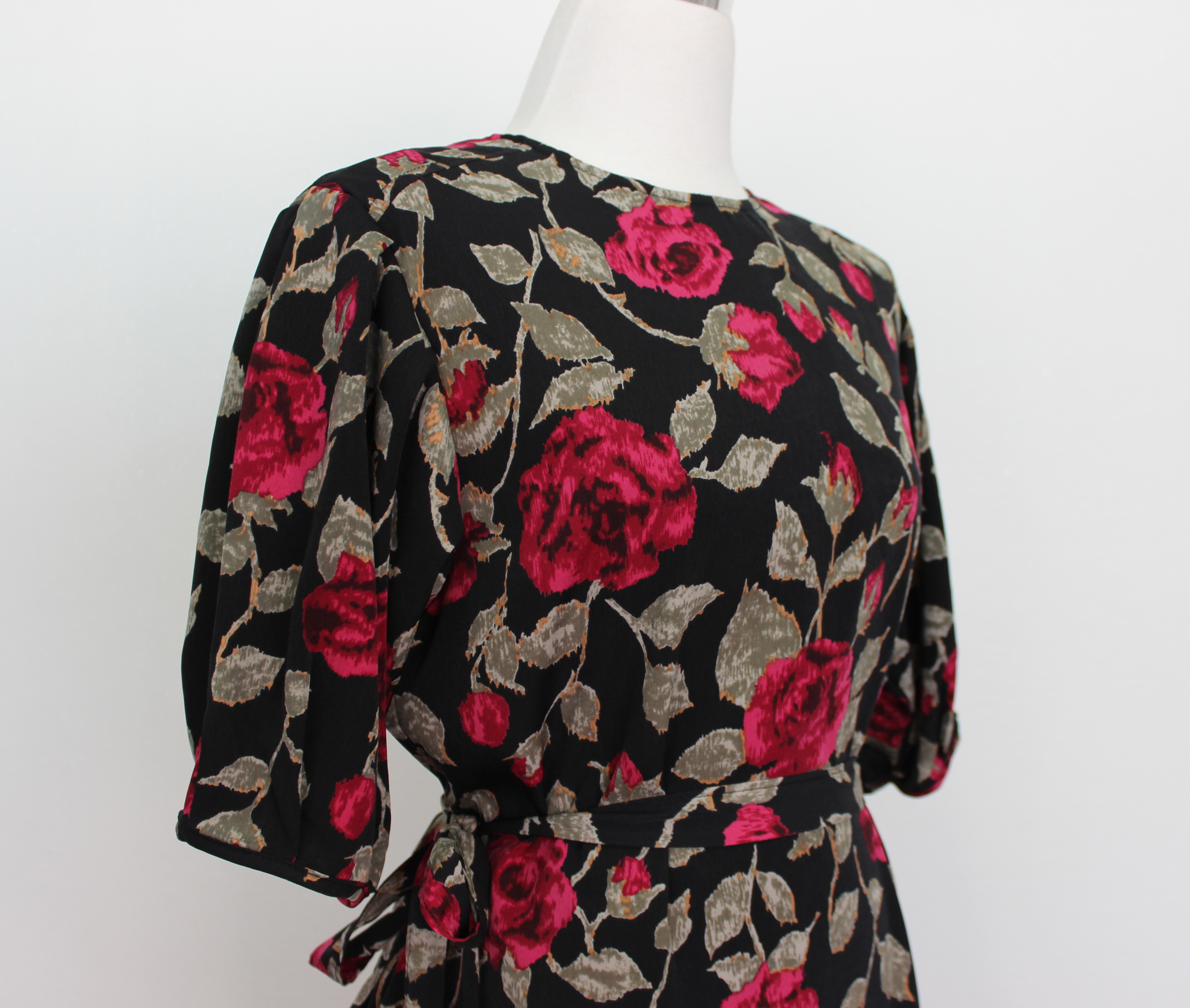 New Women's Dress Elegant H-line Autumn Flower 