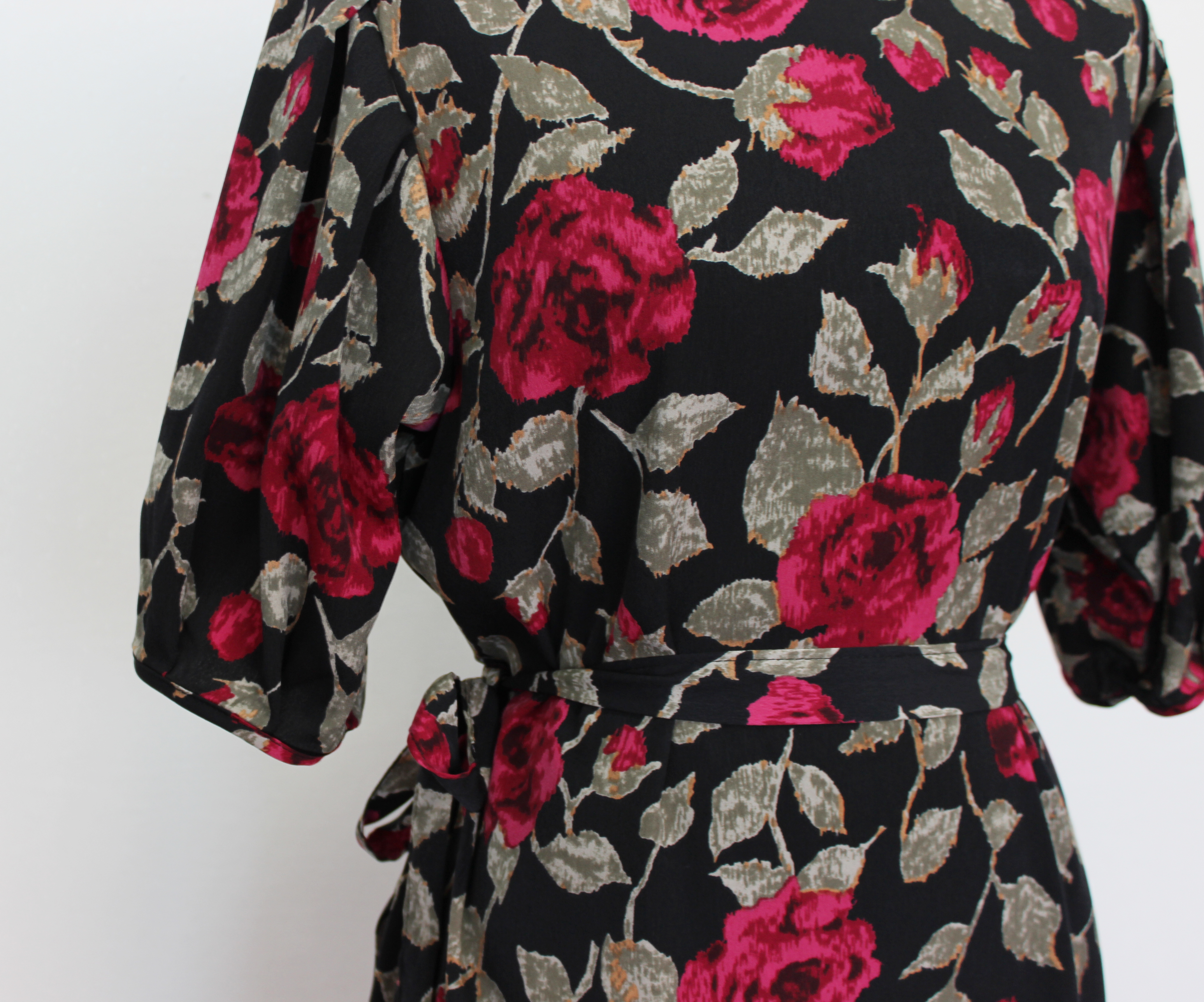 New Women's Dress Elegant H-line Autumn Flower 
