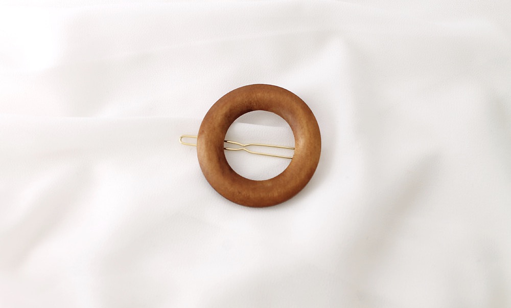 New Wood Ring Hairpin Autumn Daily Circle Pin Circ