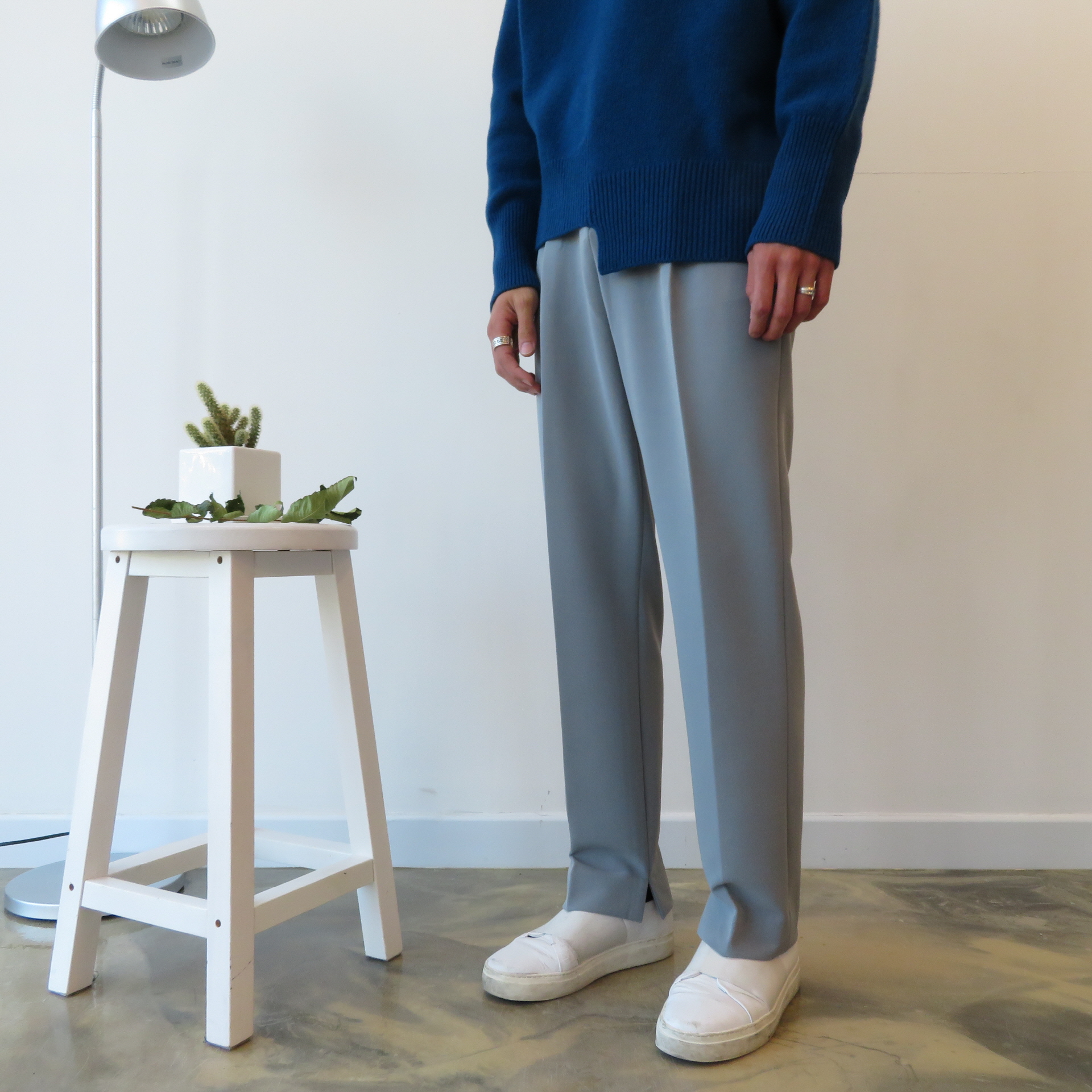 New Men's Pants Semi Wide Slacks Pants Men's