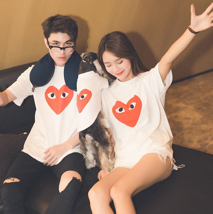 NEW DOG FASHION Dog clothes Hearts T-shirts Autumn