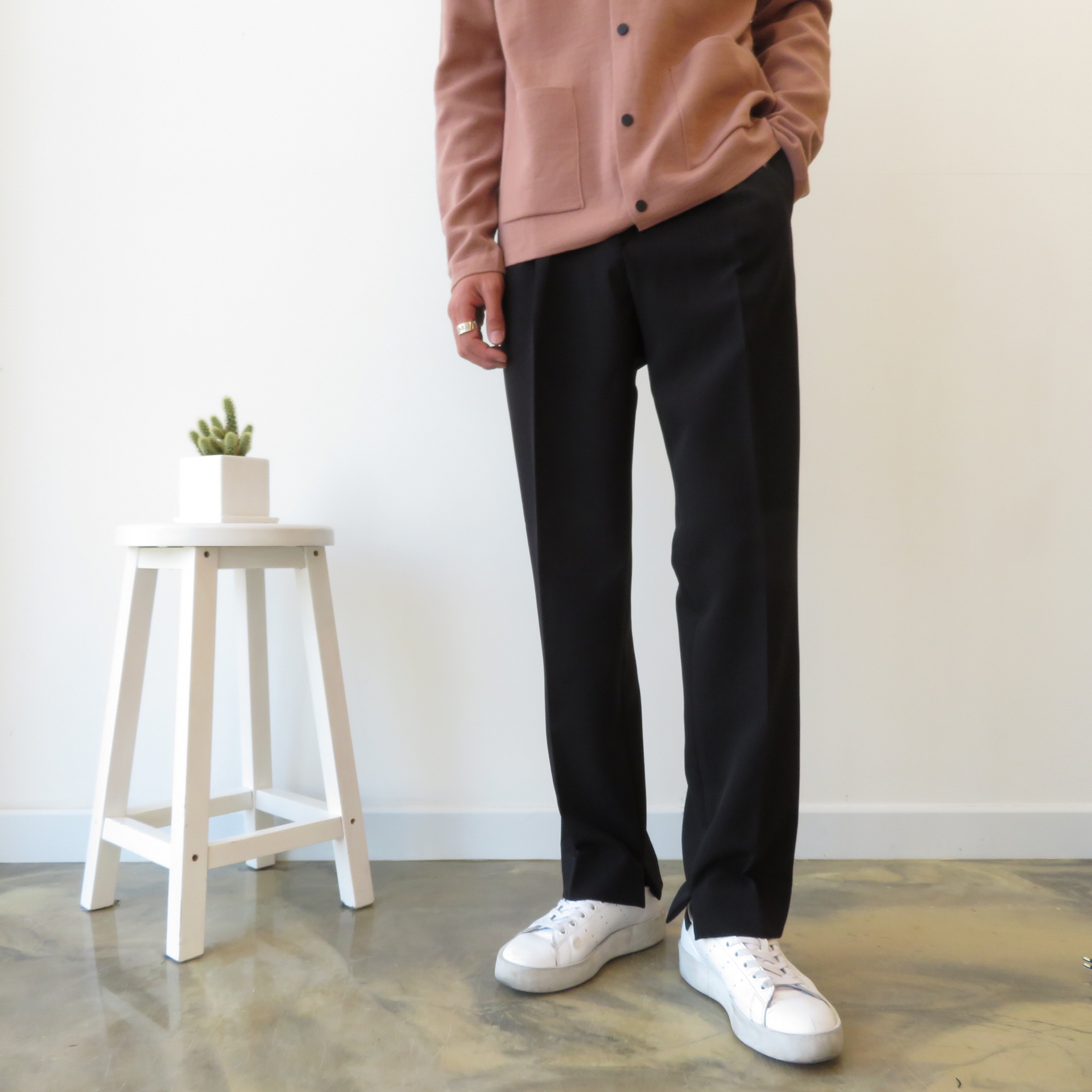 New Men's Pants Semi Wide Slacks Pants Men's