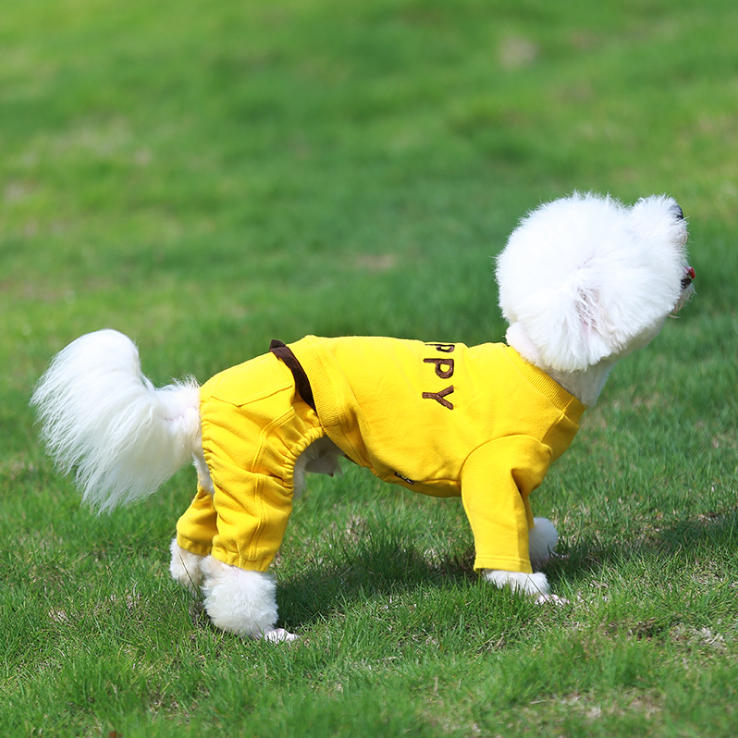 NEW DOG FASHION dog clothes HAPPY all-in-one fall 