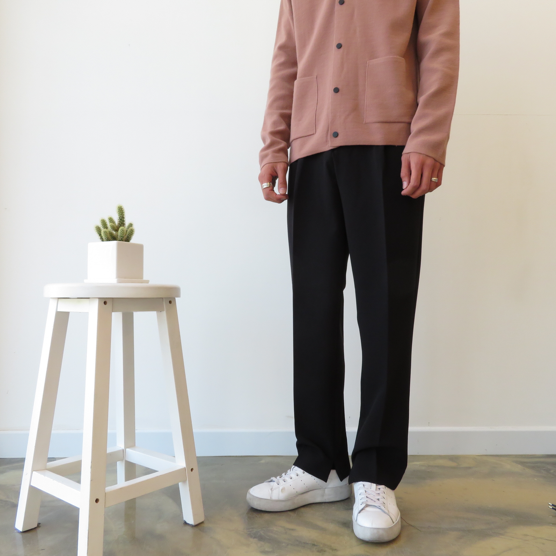 New Men's Pants Semi Wide Slacks Pants Men's