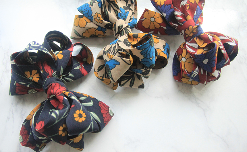 Handmade Ribbon Pin Flower Hopi 2-Pack 1 Sensual A