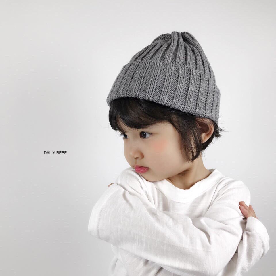 Autumn Child Left Girl Baby Beanie Hat Infant Bust