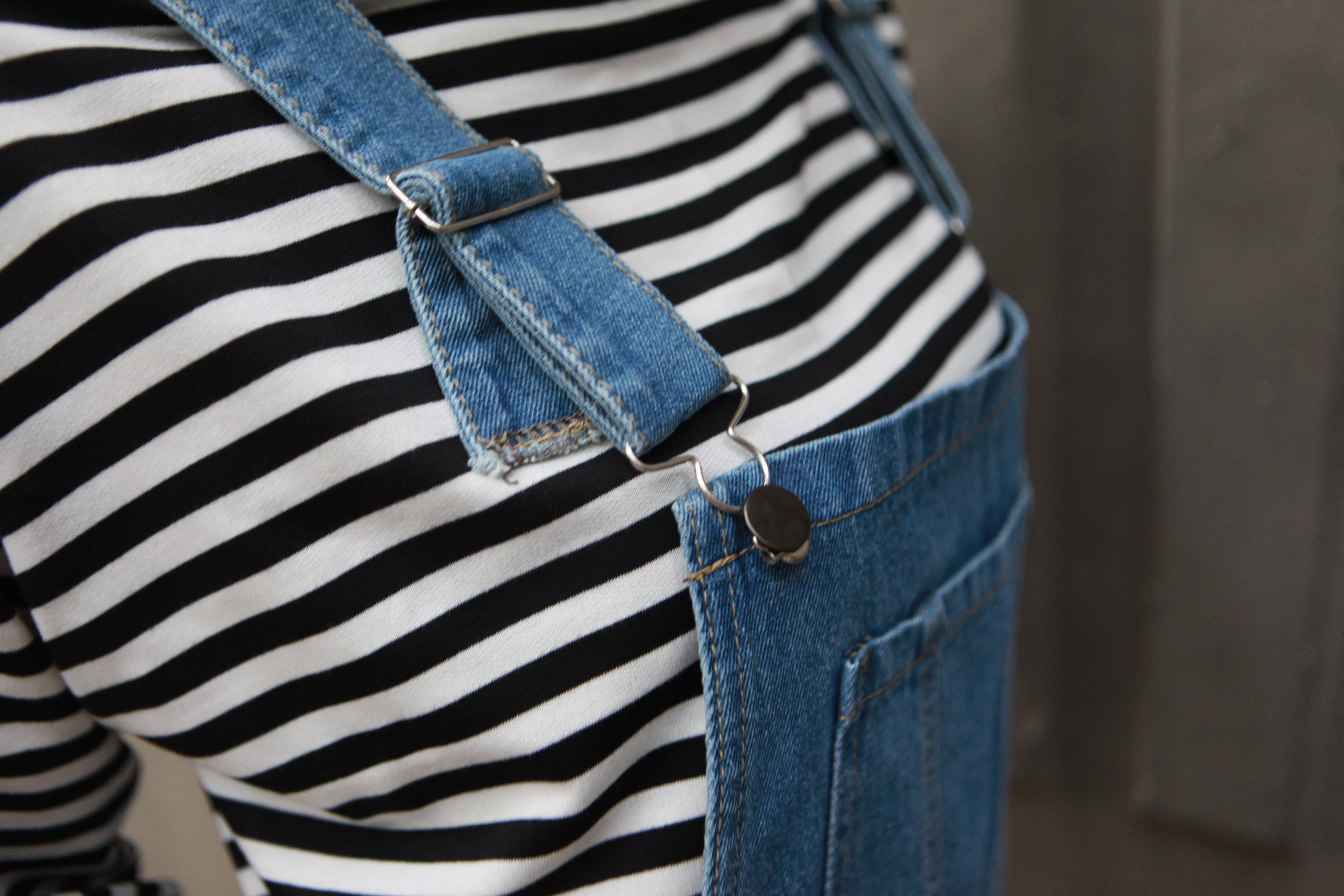 Loose T-Shirt T-shirt Stripe Wide Feet Matching Go