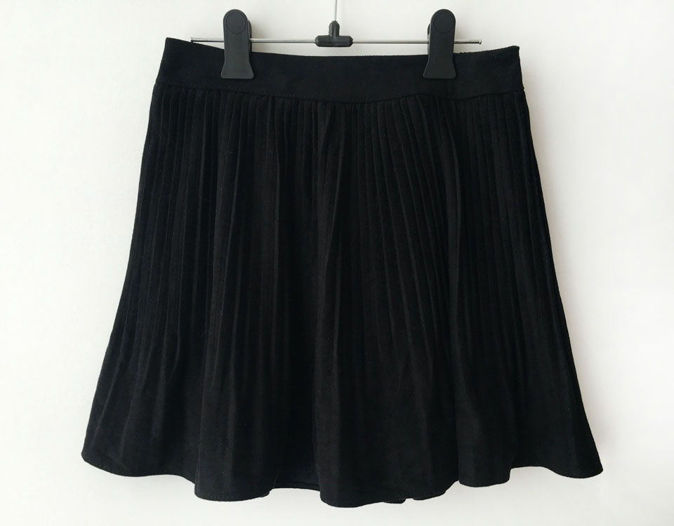 Bloom Pleat Pleated Mini Skirt Tax Suede Tweed Coo