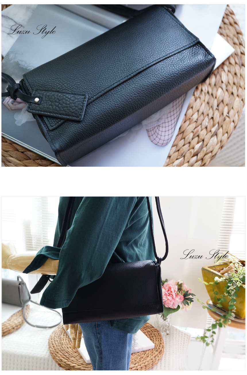 New Cross Mini Back Leather Back Cellphone Wallet 