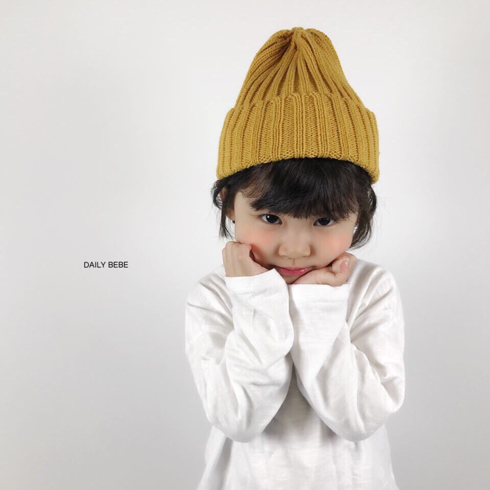 Autumn Child Left Girl Baby Beanie Hat Infant Bust