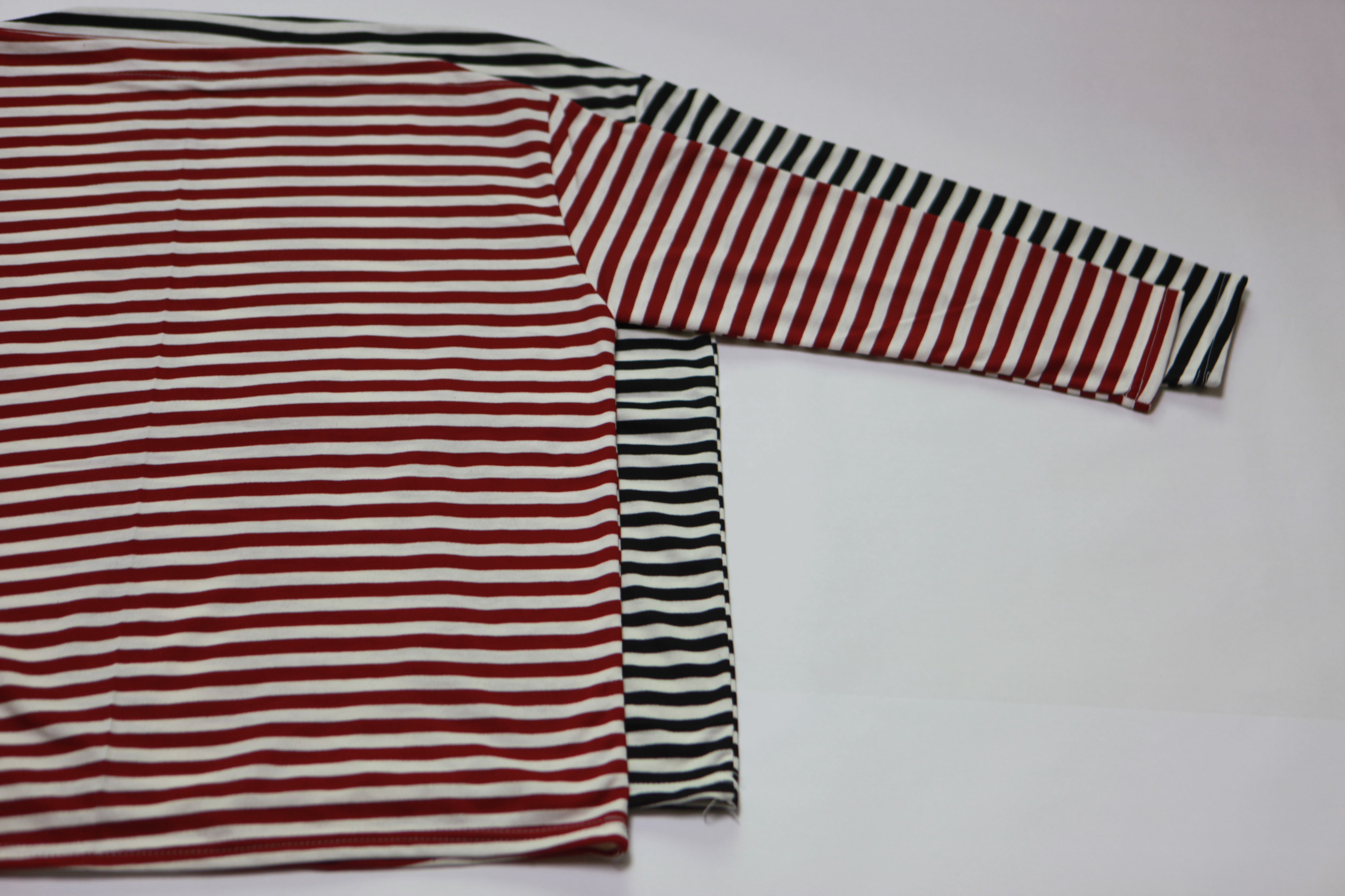 Loose T-Shirt T-shirt Stripe Wide Feet Matching Go