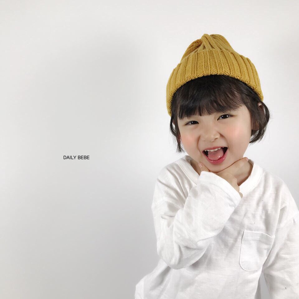 Autumn Child Left Girl Baby Beanie Hat Infant Bust