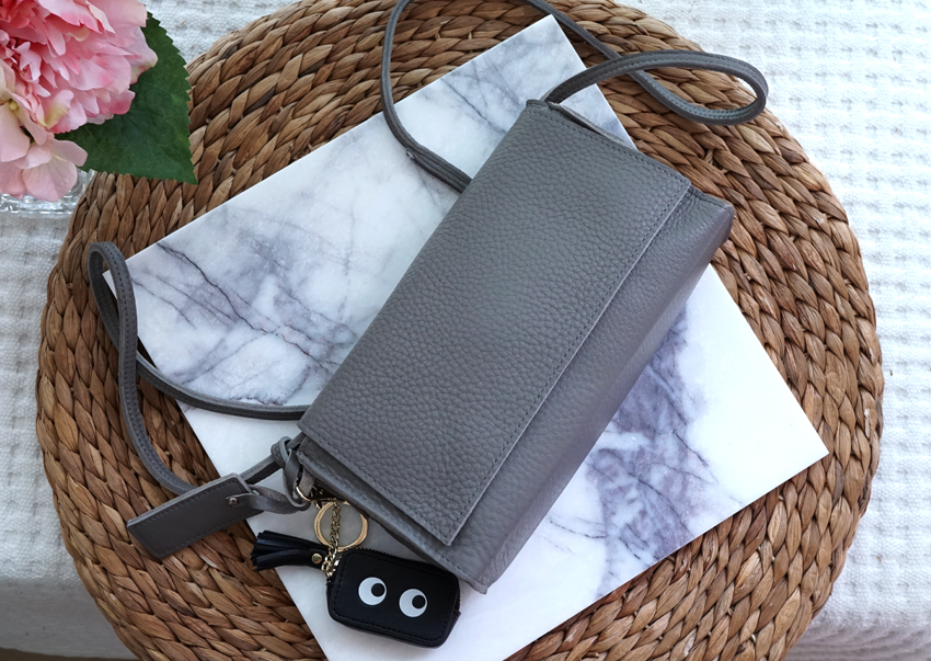 New Cross Mini Back Leather Back Cellphone Wallet 