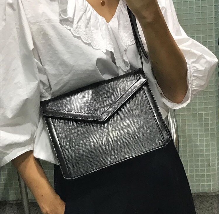 New Square Real Leather Tote Bag Cross Back Luxury