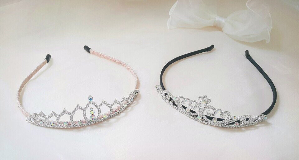 New Tierra Cubic Headband Princess Crown Accessori
