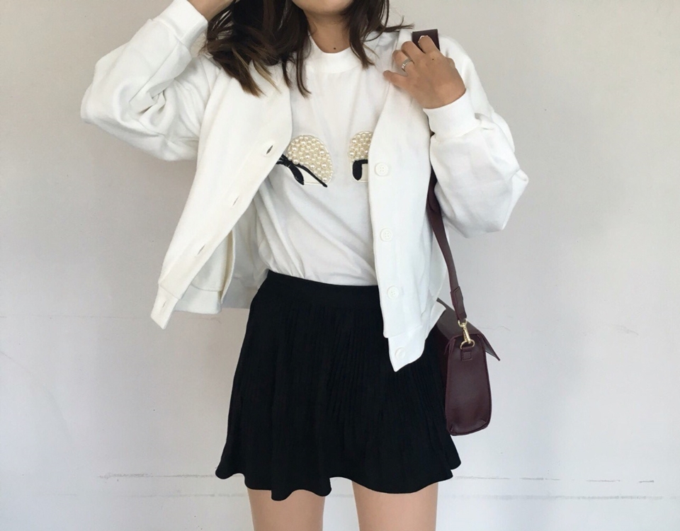 Bloom Pleat Pleated Mini Skirt Tax Suede Tweed Coo