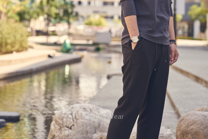 New Men's Pants Men's Bending String Slacks 