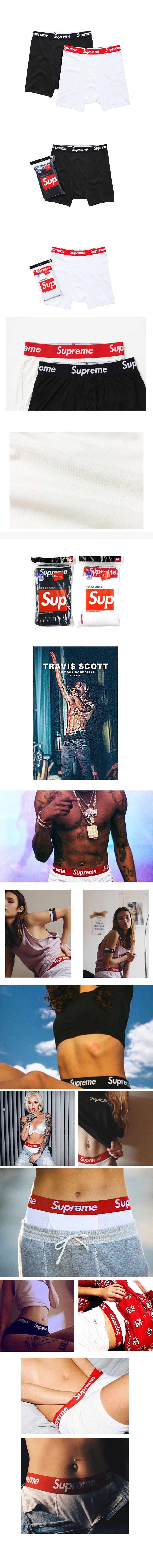 NEW MEN BOXER UNDERWEAR 슈프림 팬티 Supreme Hanes