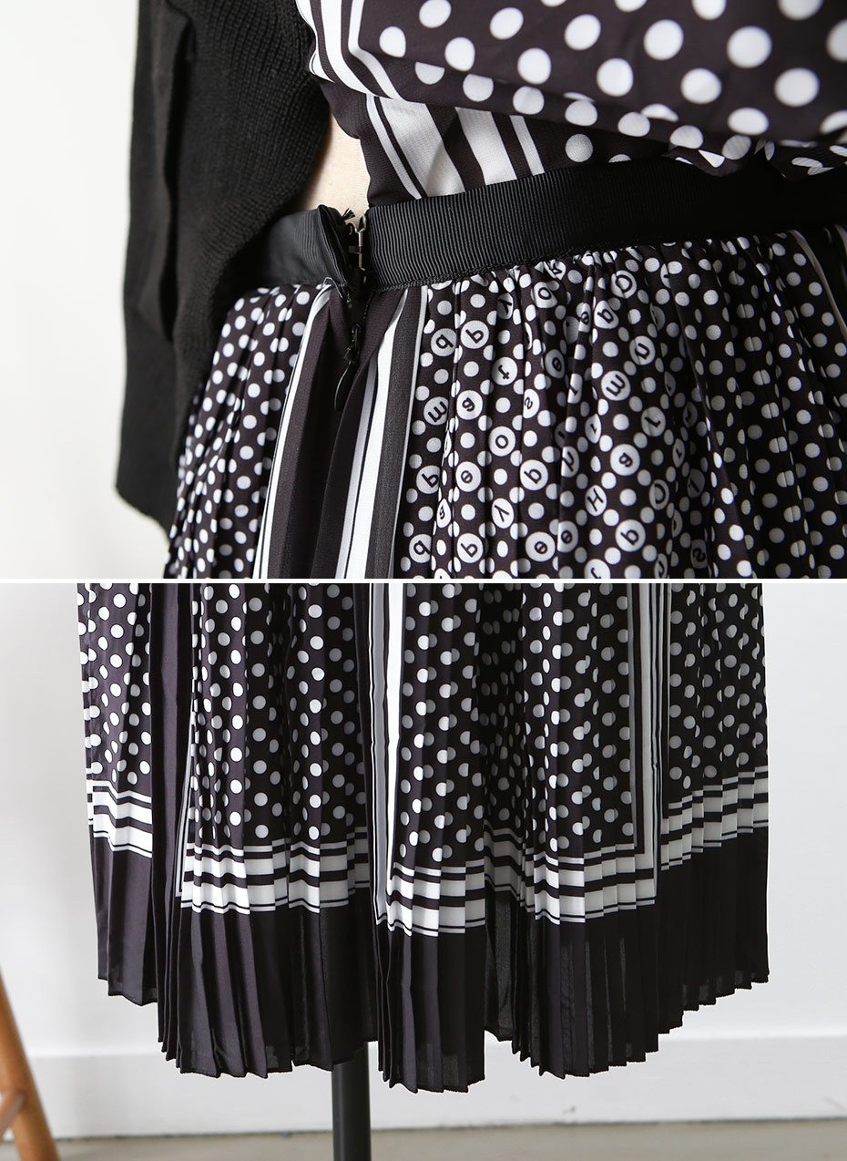 20s to 30s Premium Jein Knit Chiffon Long Dress On