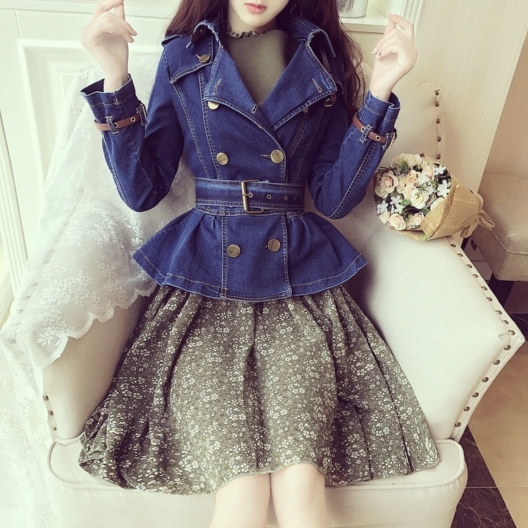 Waist Chiffon Dress One-Piece Green Keen Girl Cody