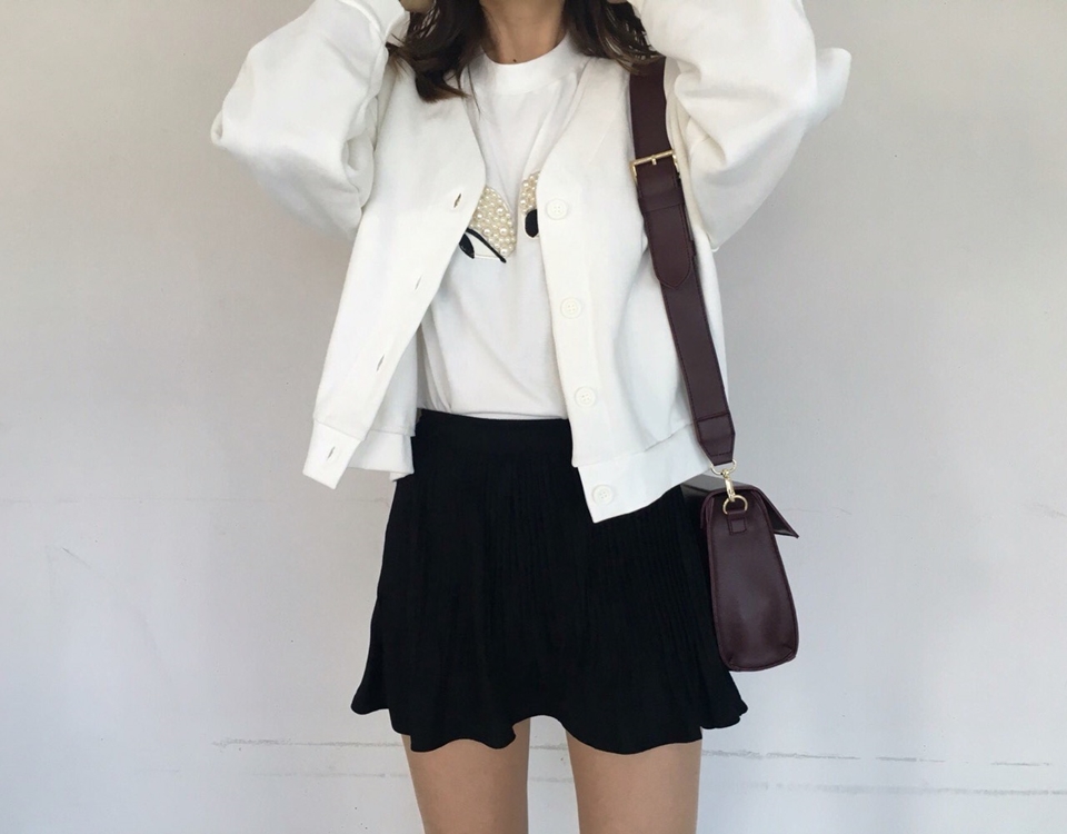 Bloom Pleat Pleated Mini Skirt Tax Suede Tweed Coo